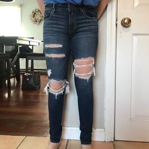 American Eagle Ripped Skinny Jeans